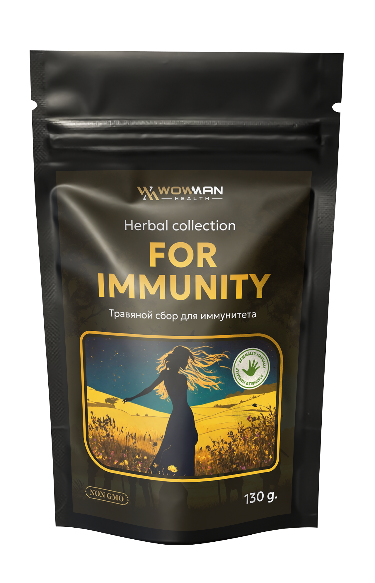 Травяной сбор WowMan WMBEEAMAN1023 для иммунитета Herbal collection for immunity 130гр - фото 1