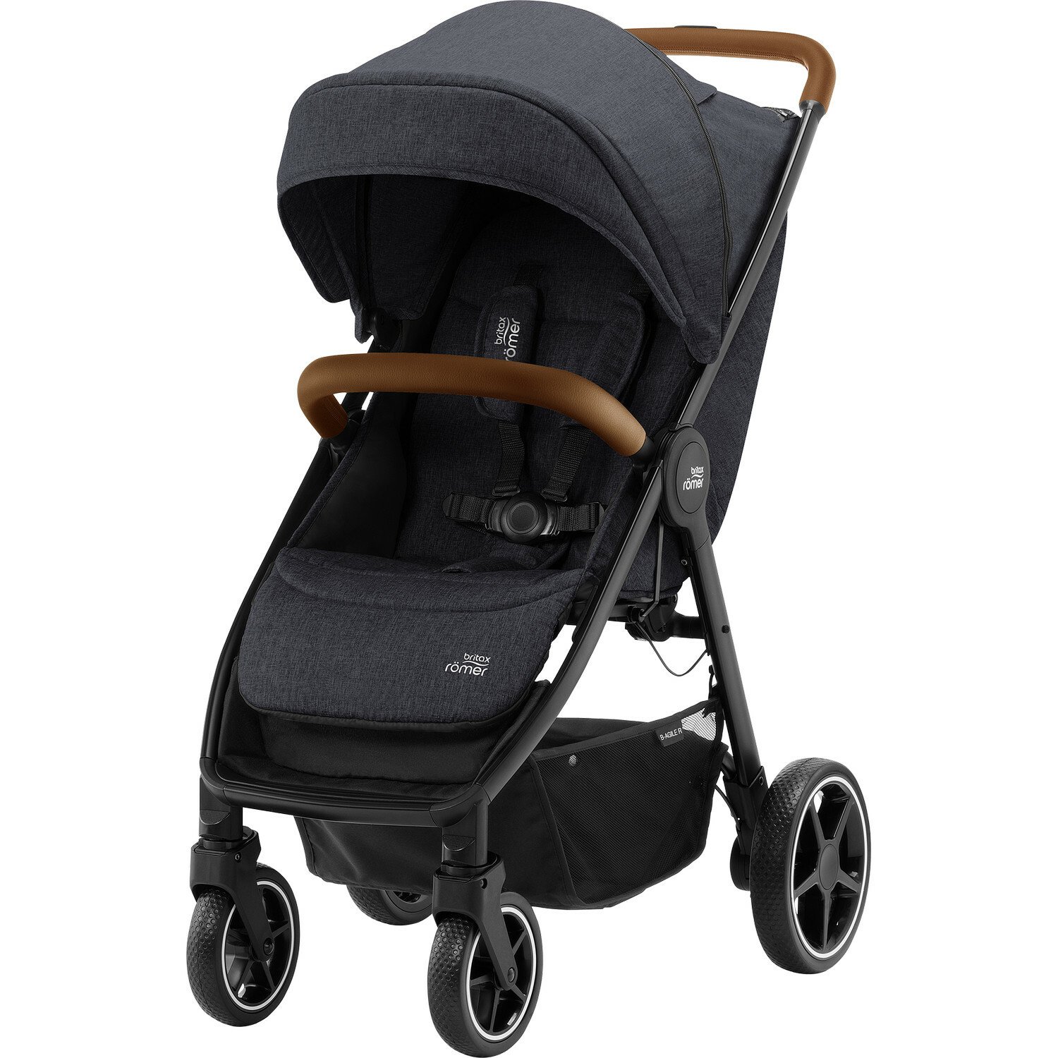 Коляска Britax Roemer B-Agile R Black Shadow-brown - фото 1