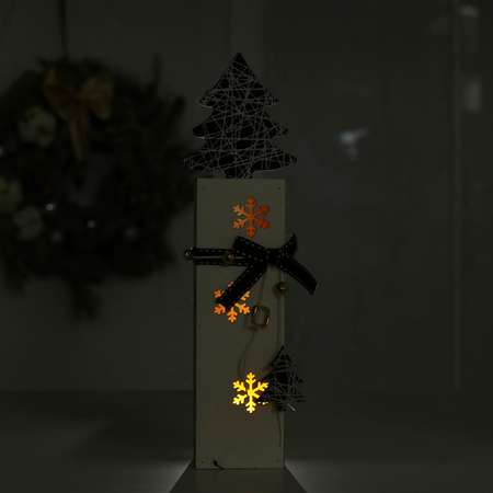 Новогодний декор Лесная мастерская с подсветкой «Ёлочка» 5×5.5×26 см