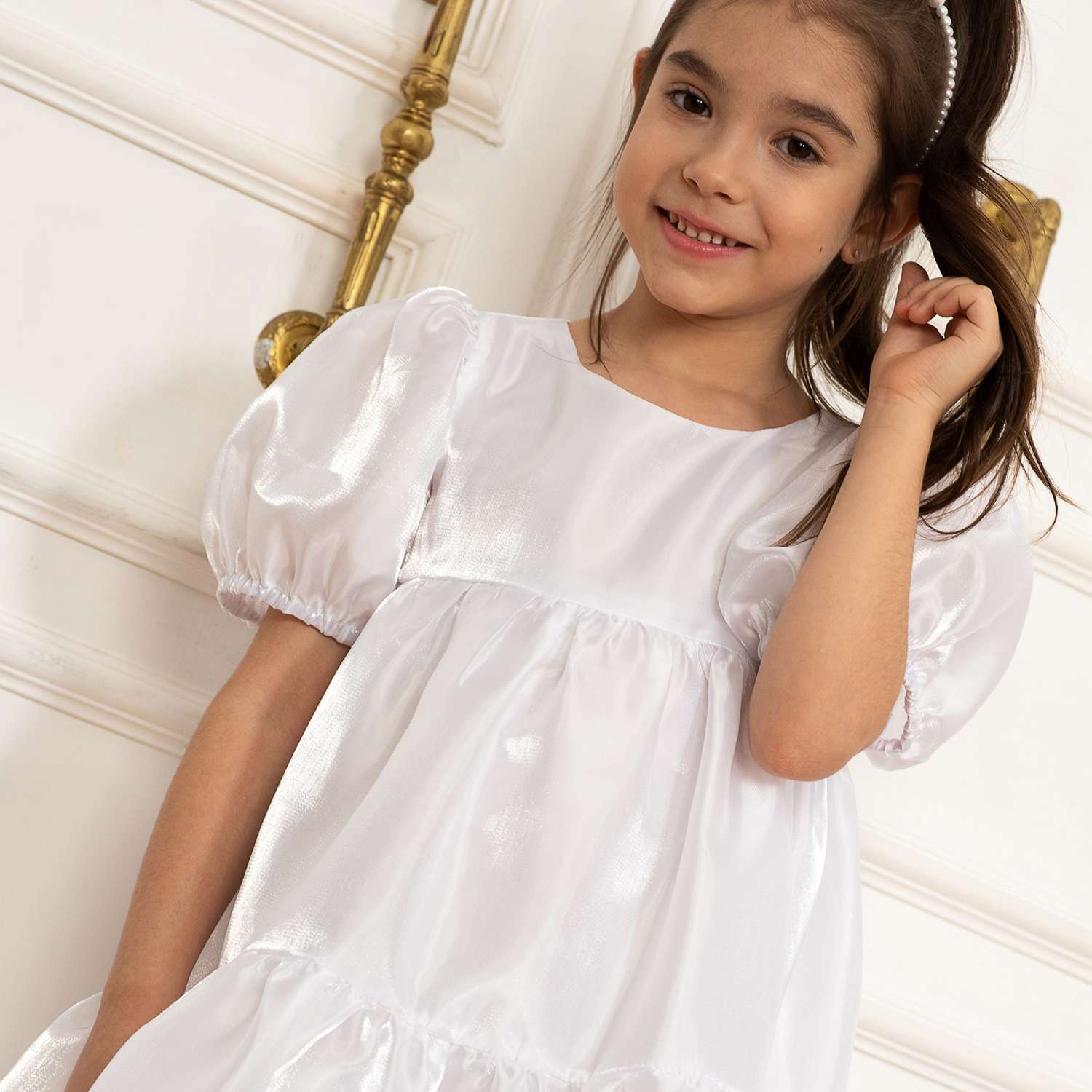 Платье LisaWeta D-006-22 белый - фото 2
