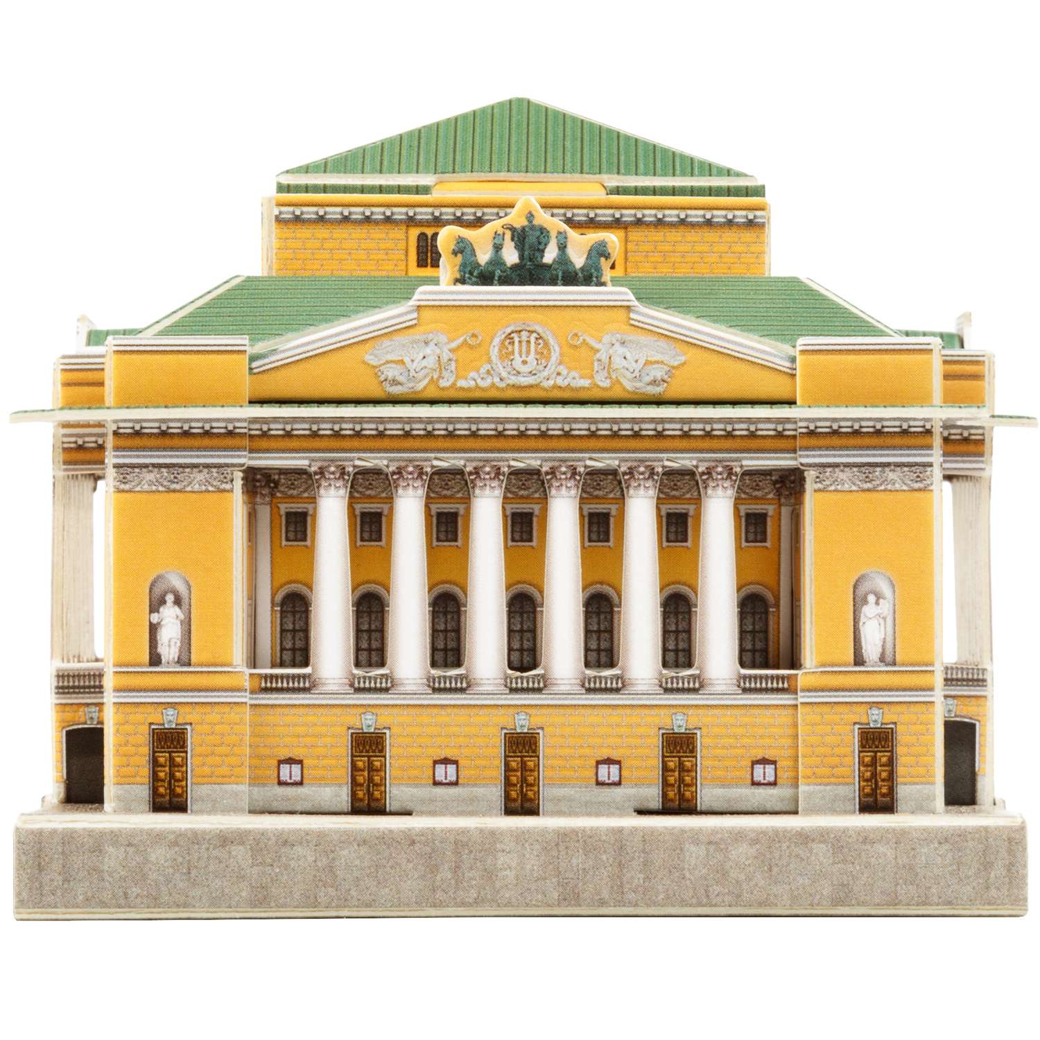 Сборная модель Умная бумага Города в миниатюре Александринский театр 486 486 - фото 1