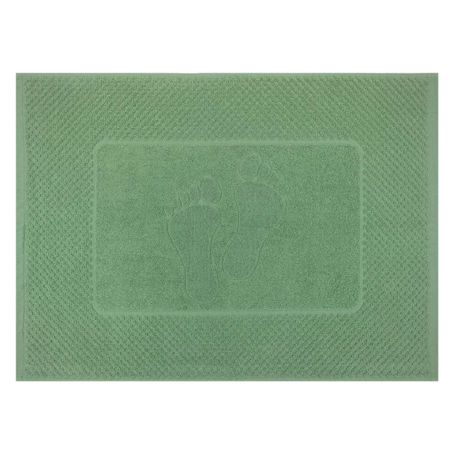Махровое полотенце-коврик Bravo м7725_03 50х70 зелёный - фото 1