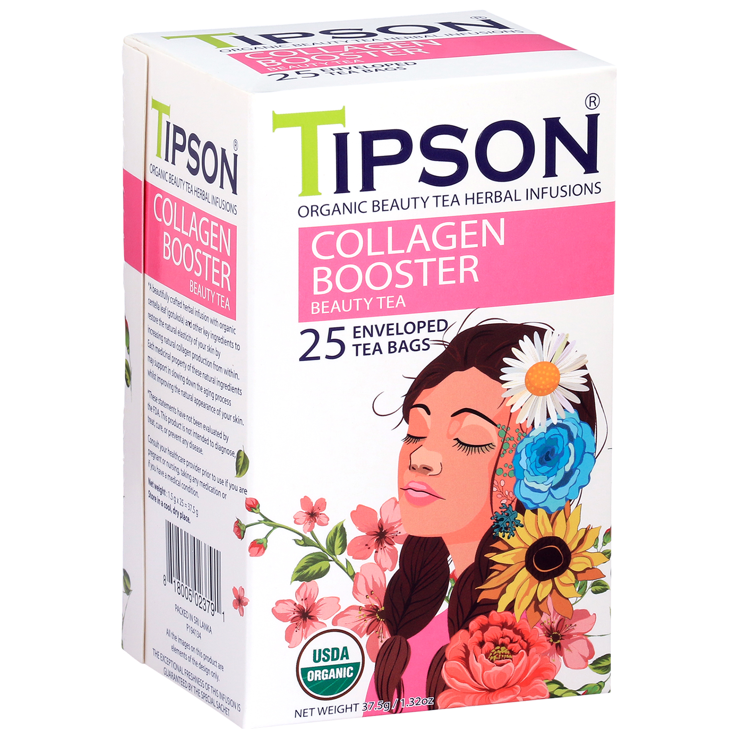 Чай Tipson Beauty Tea Collagen Booster 25 саше - фото 1