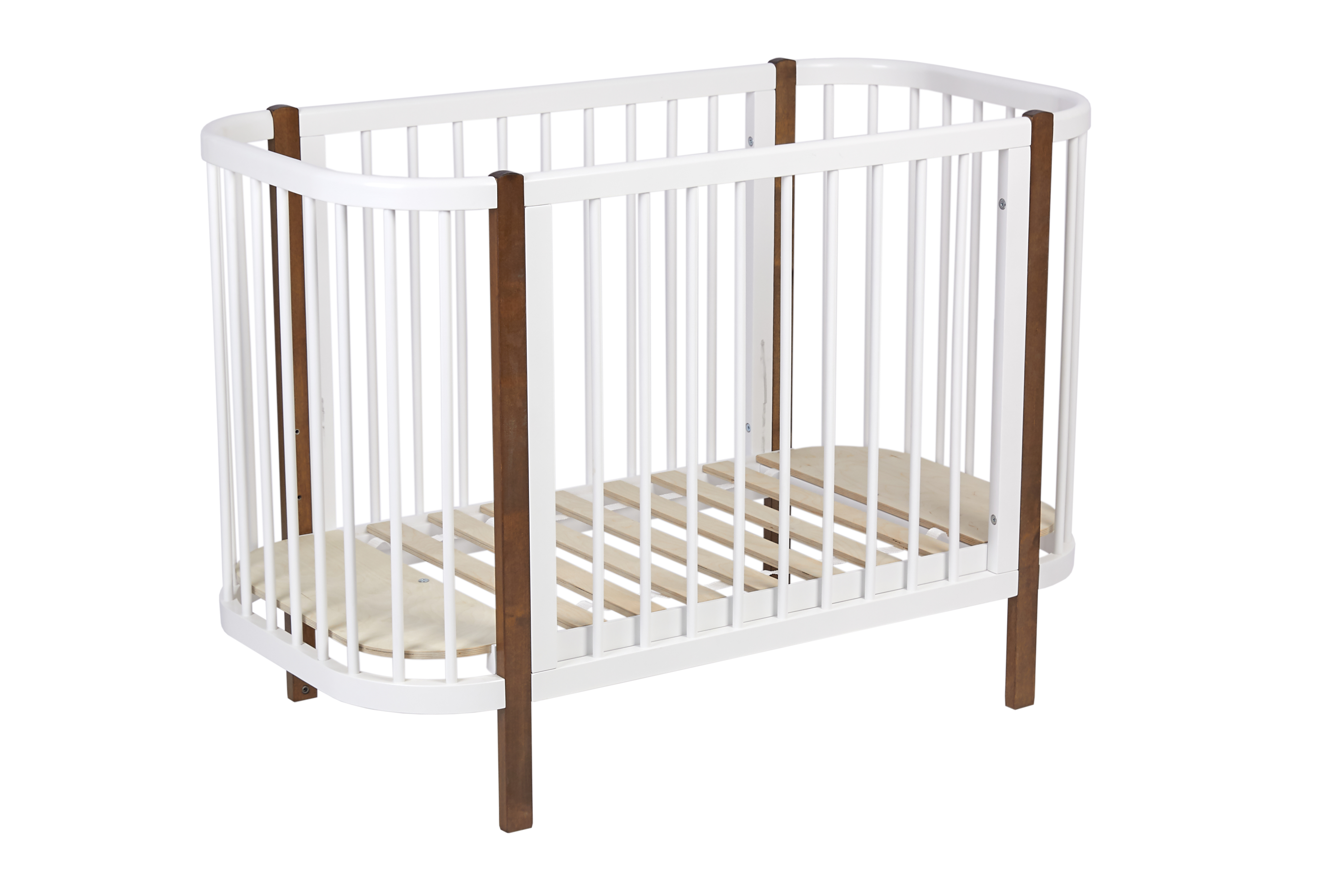 Детская кроватка Polini kids Simple 350 с маятником прямоугольная, продольный маятник - фото 6