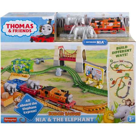 Набор игровой Thomas & Friends Железная дорога Ния и слон GPD84