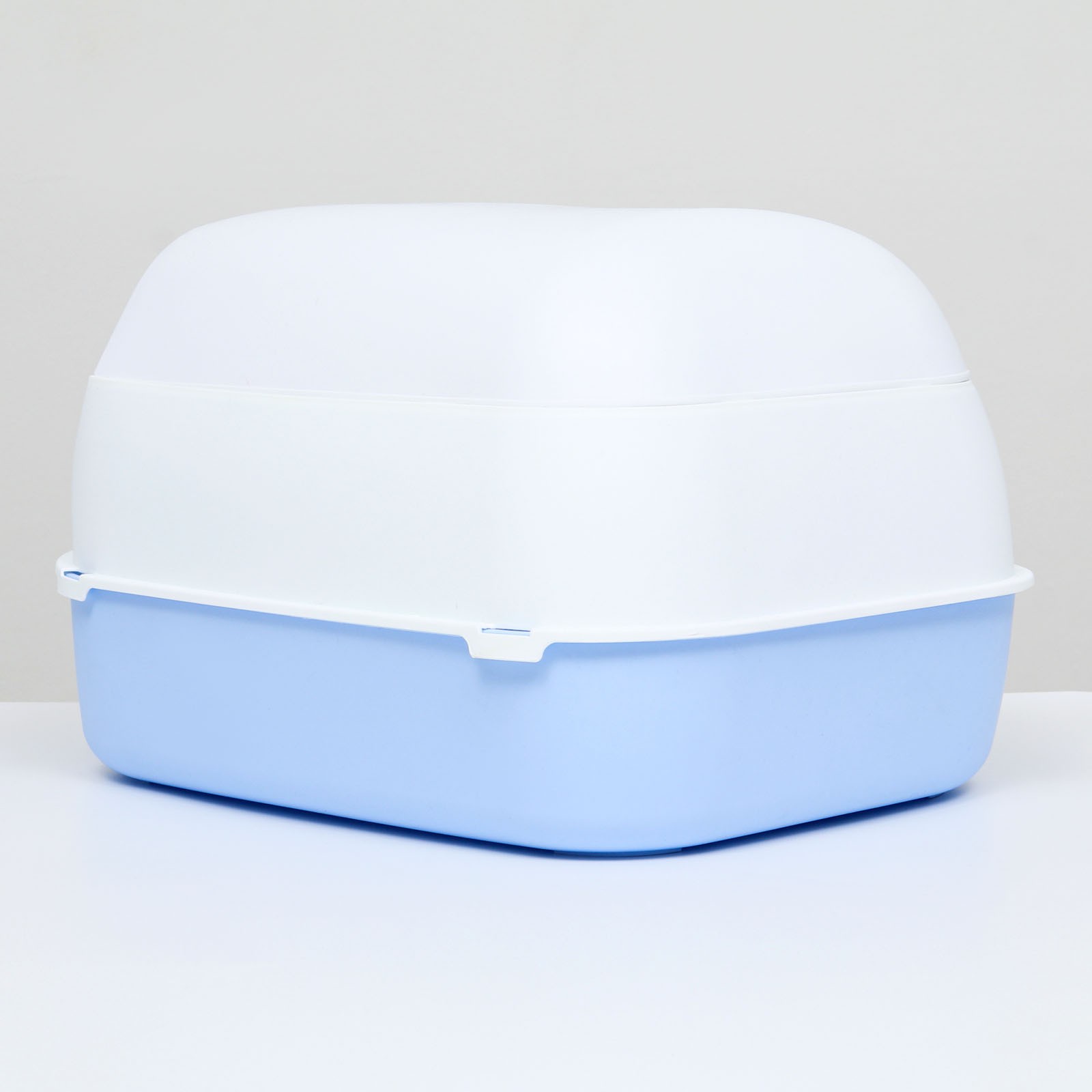 Туалет-домик Пижон с фильтром бело-синий - фото 2