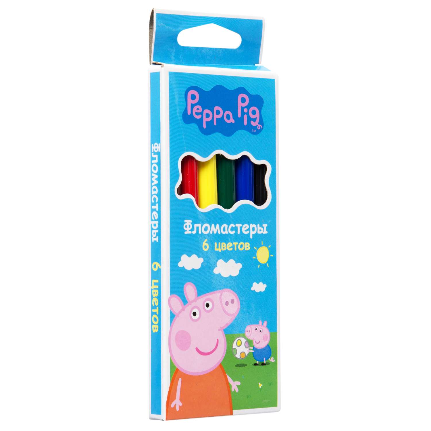 Фломастеры Росмэн Peppa Pig 6цветов 34027 - фото 2