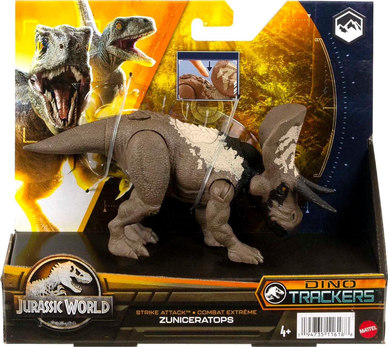 Фигурка Jurassic World Strike Attack Зуницератопс HLN66 - фото 5