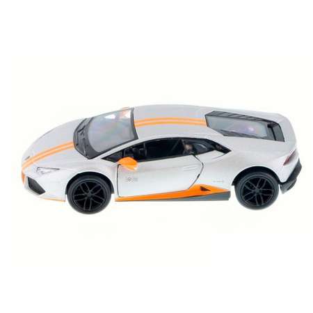 Модель KINSMART Ламборгини Huracan LP 610-4 Avio 1:36 серебристая