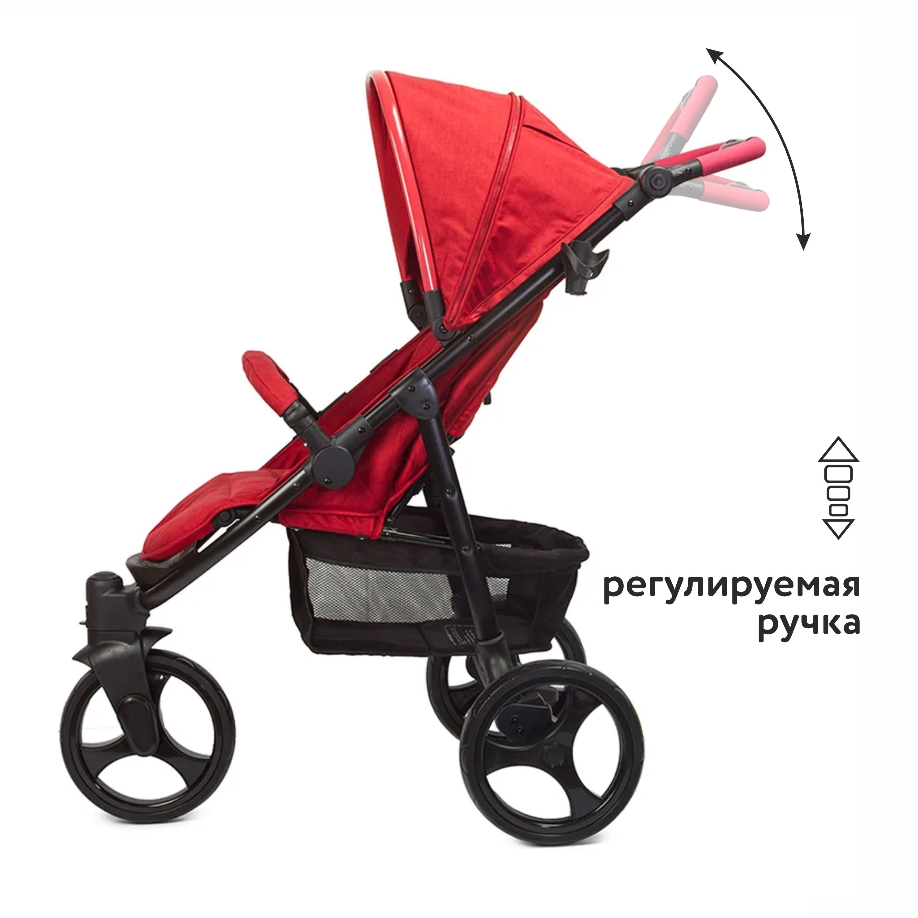 Прогулочная коляска Babyton Trio Red - фото 3