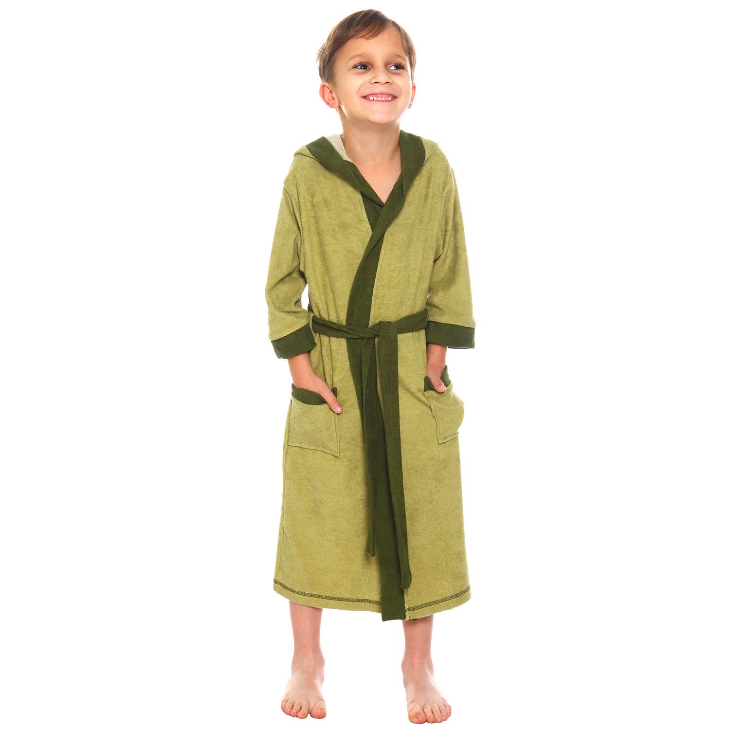 Халат Детская Одежда 8003М/оливковый - фото 2