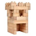 Деревянный конструктор WOOD BLOCKS Набор деревянных кубиков 55 элементов