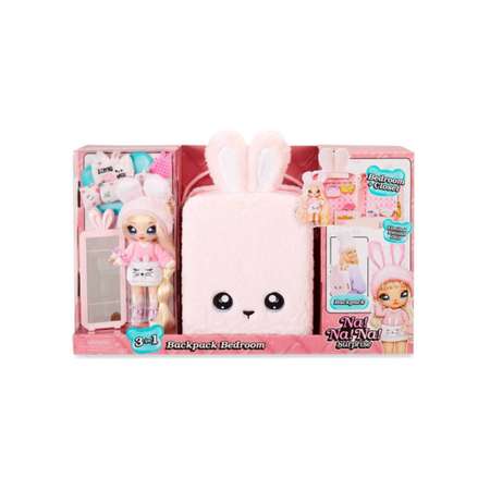 Игровой набор с куклой Na! Na! Na! Surprise Backpack Bedroom Розовый Рюкзак 569732