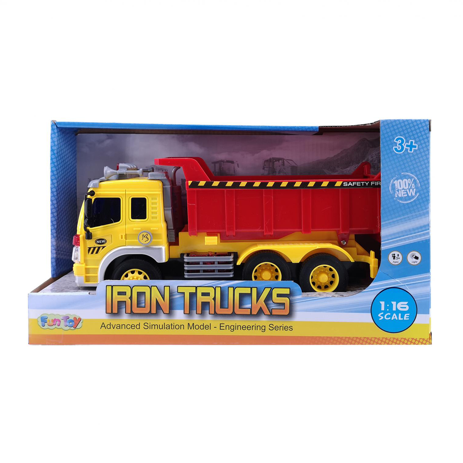 Грузовик Fun Toy электромеханический инерционный Самосвал 44404/12 44404/12 - фото 2