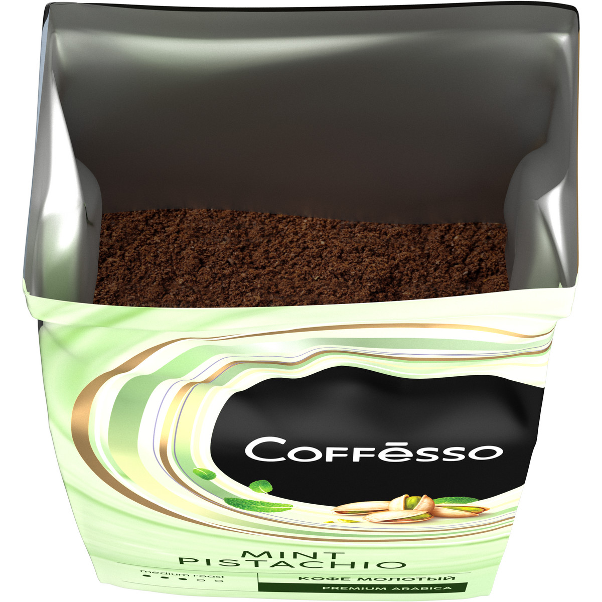 Кофе молотый Coffesso Mint Pistachio Blend с натуральной мятой фисташкой 200 гр - фото 4