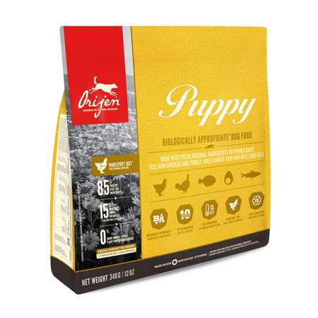 Корм для щенков ORIJEN Puppy беззерновой с цыпленком 340г