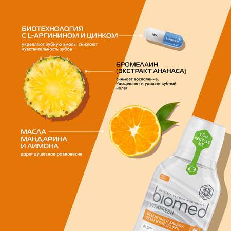 Ополаскиватель для рта Biomed Vitafresh цитрус 250мл