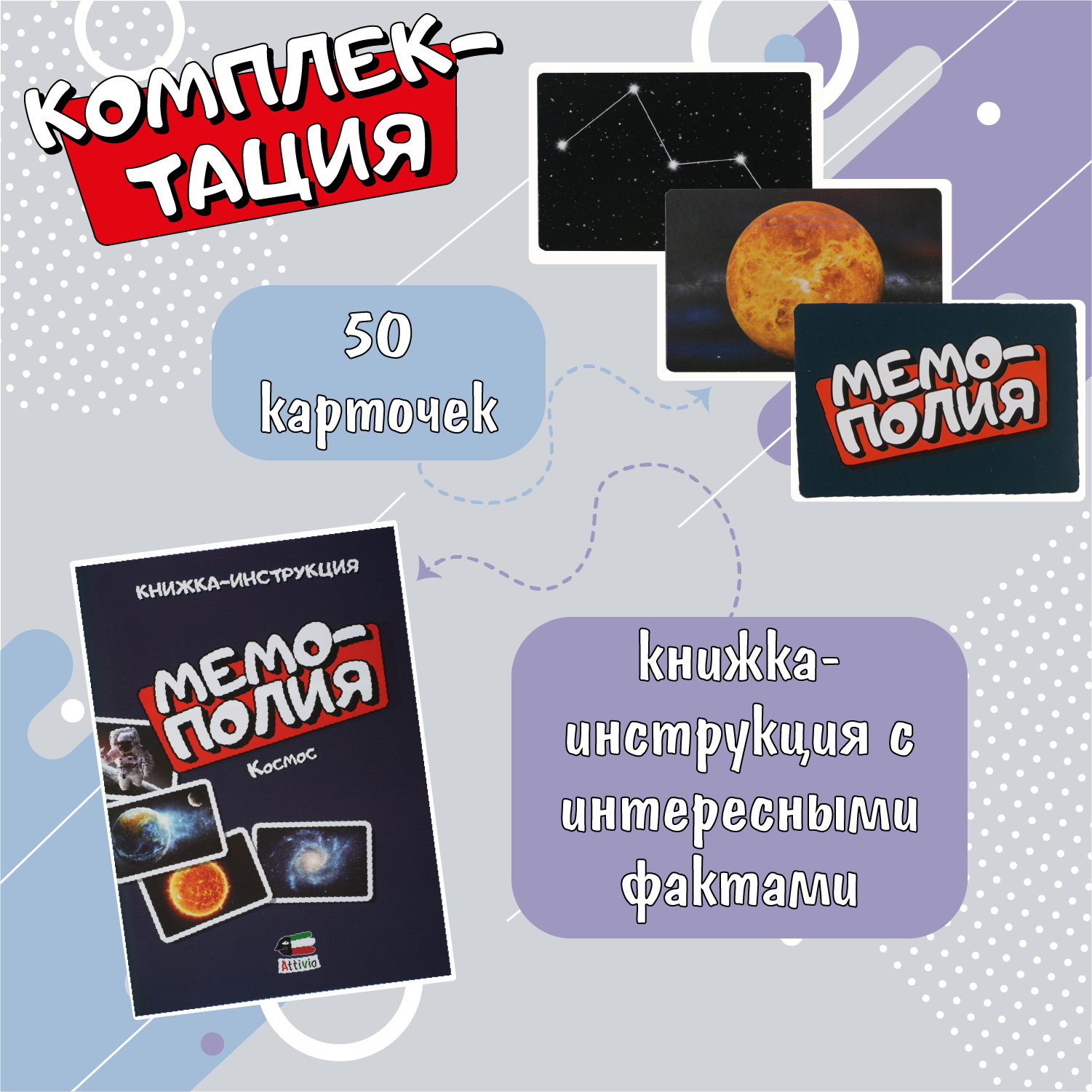 Игра Attivio Мемополия Космос 02223 купить по цене 299 ₽ в  интернет-магазине Детский мир