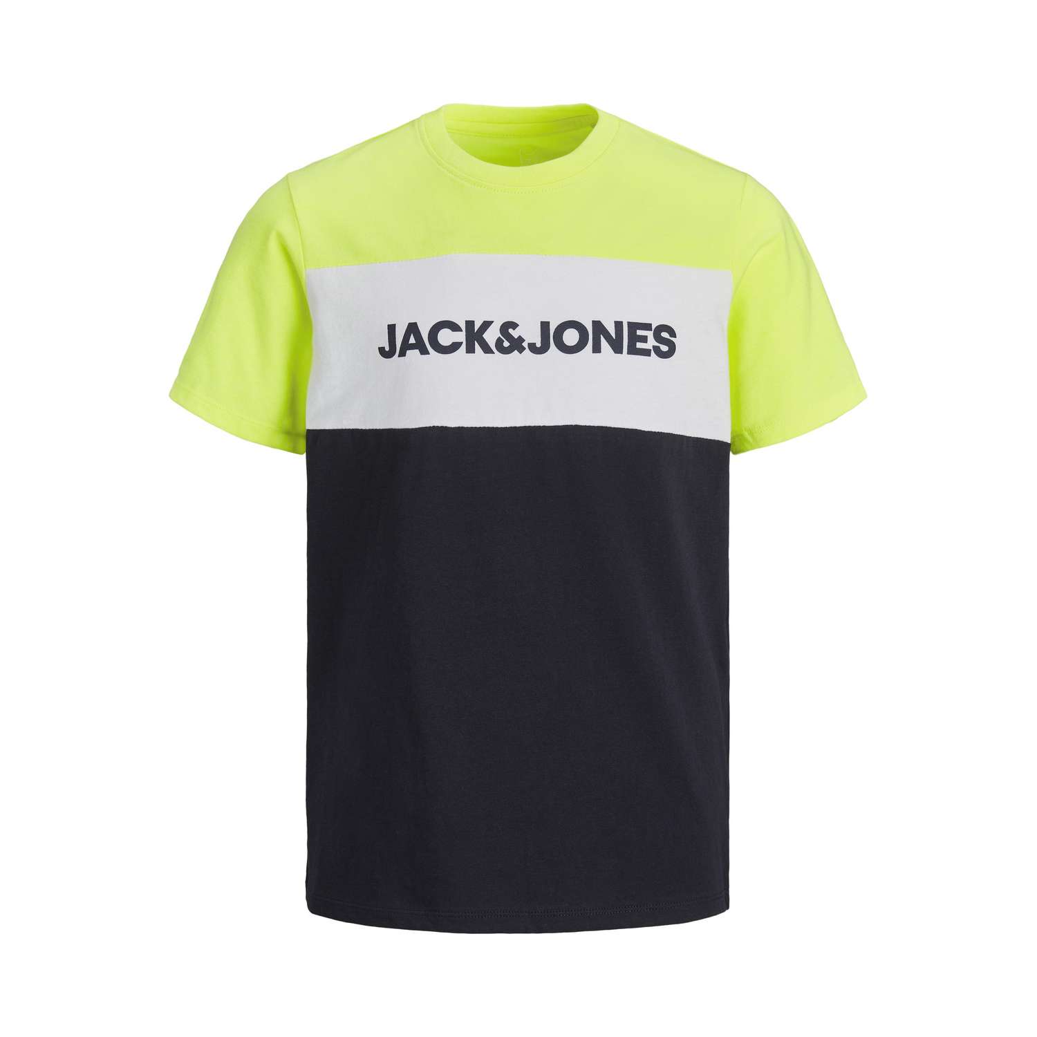 Футболка JACK AND JONES JUNIOR 12191003/Safety Yellow - фото 1