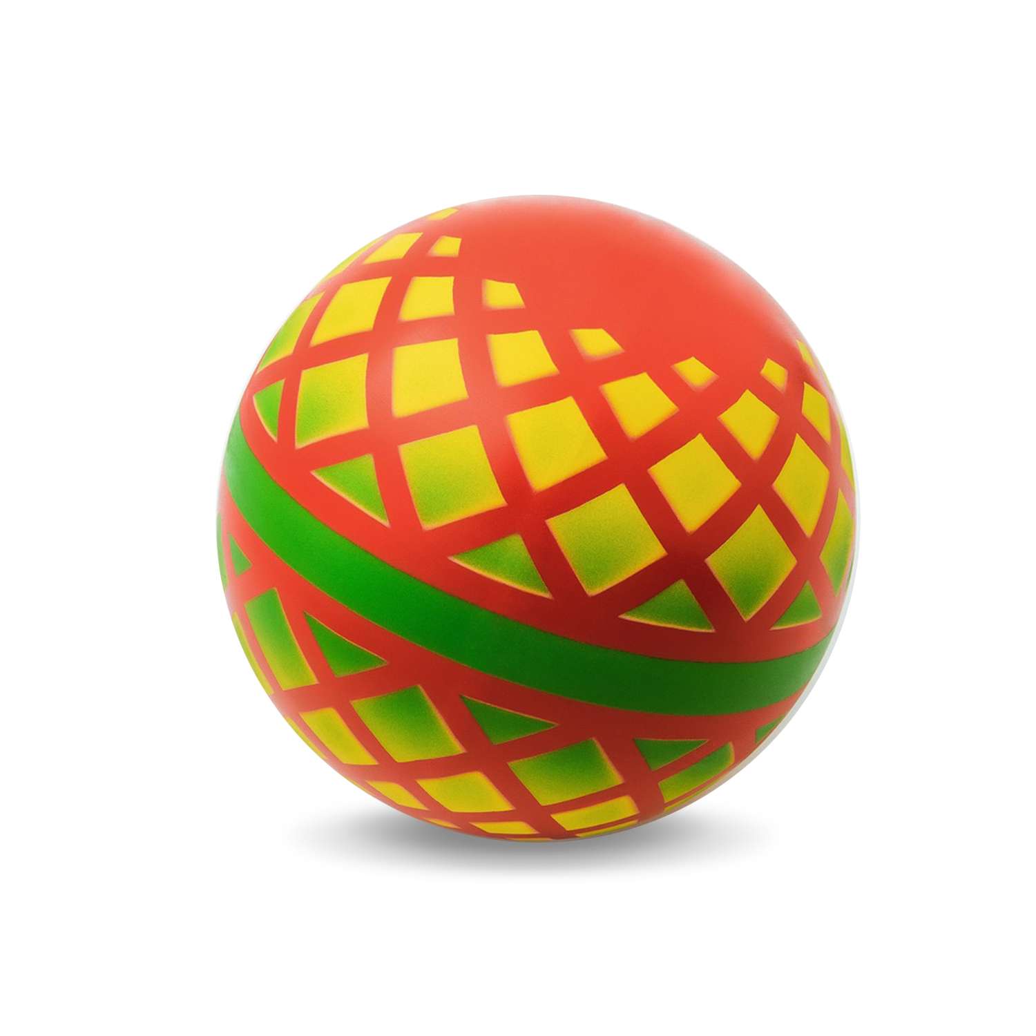 Мяч ЧАПАЕВ диаметр 150 мм Корзинка красный зеленый желтый - фото 2