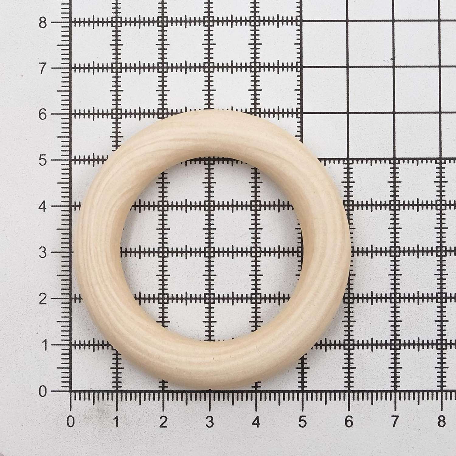 Бусины Айрис деревянные неокрашенные кольцо 60 мм 2 шт - фото 3