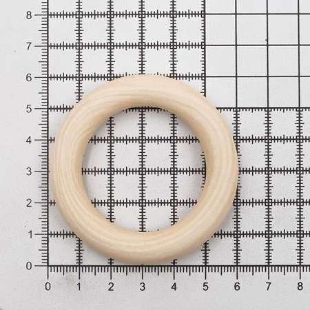 Бусины Айрис деревянные неокрашенные кольцо 60 мм 2 шт