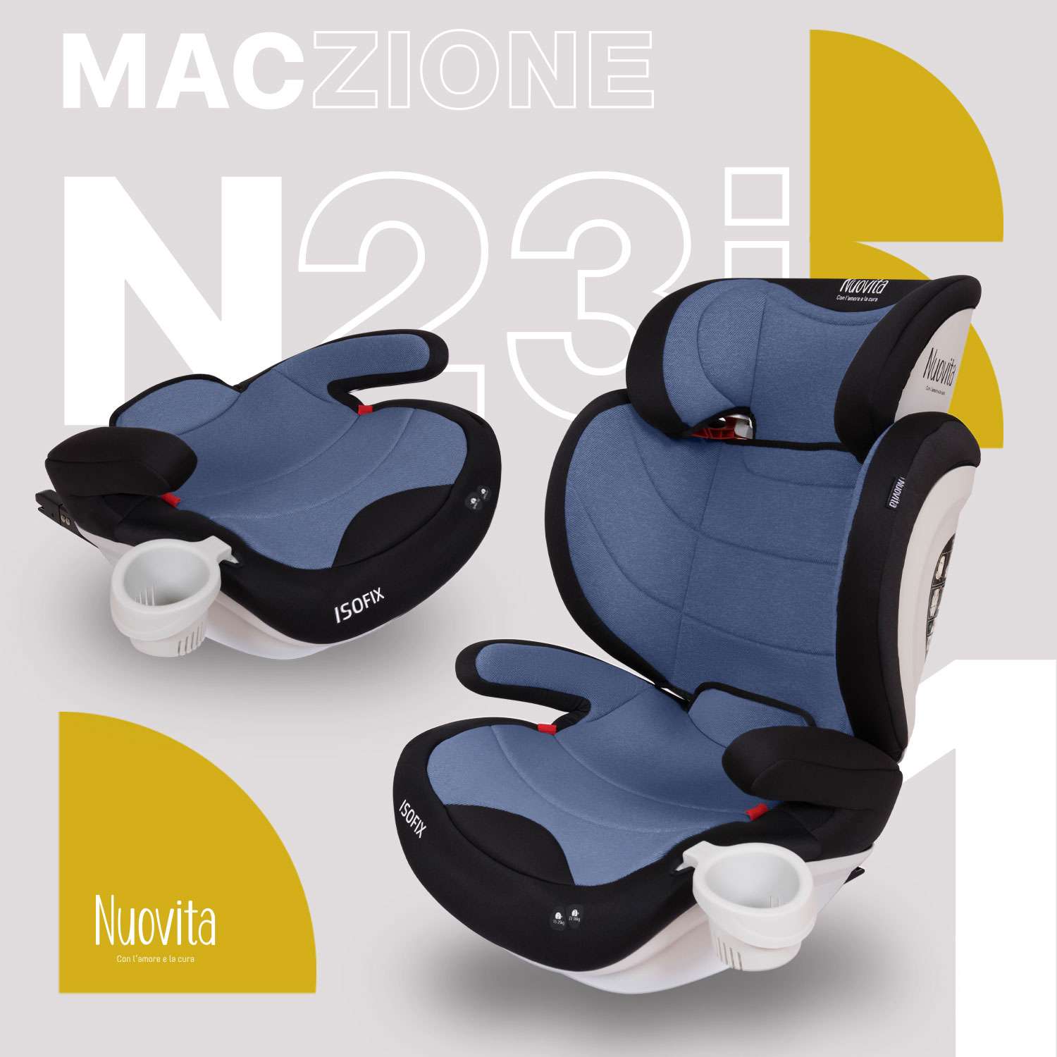 Автокресло Nuovita Maczione N23i-1 Бирюзовый - фото 2