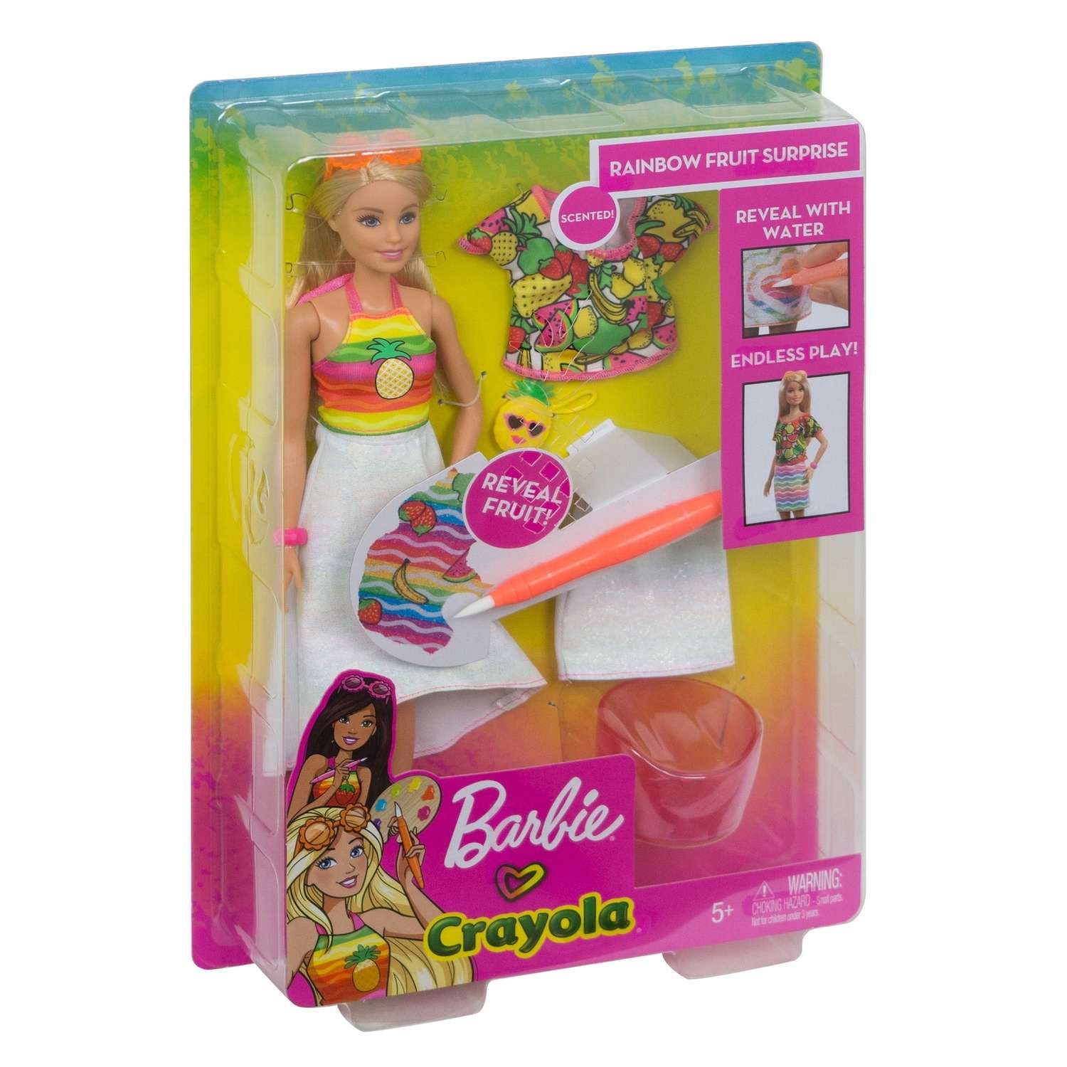 Кукла Barbie Крайола Радужный фруктовый сюрприз 1 GBK18 GBK17 - фото 3