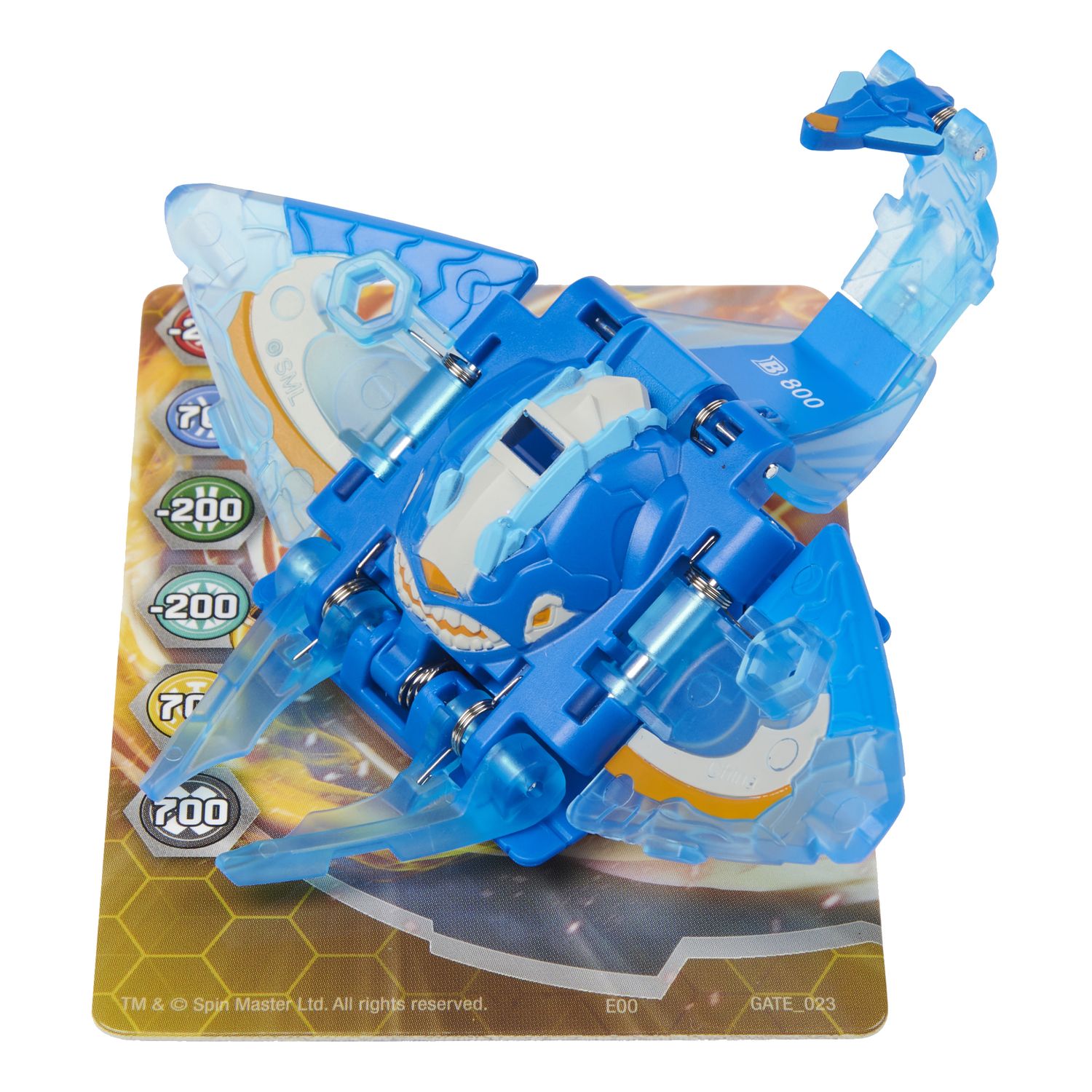 Фигурка-трансформер Bakugan Геоган S3 Monster Stingray Blue 6059850/20131247 - фото 3