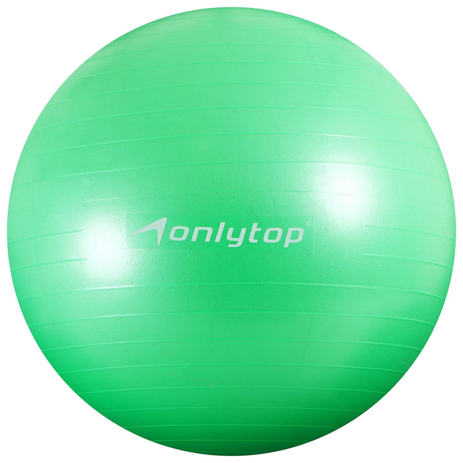 Фитбол ONLITOP d=75 см. 1000 г. антивзрыв. цвет зелёный - фото 1