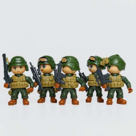 Солдатики BATTLETIME Набор из 5 фигурок солдатиков Спецназ