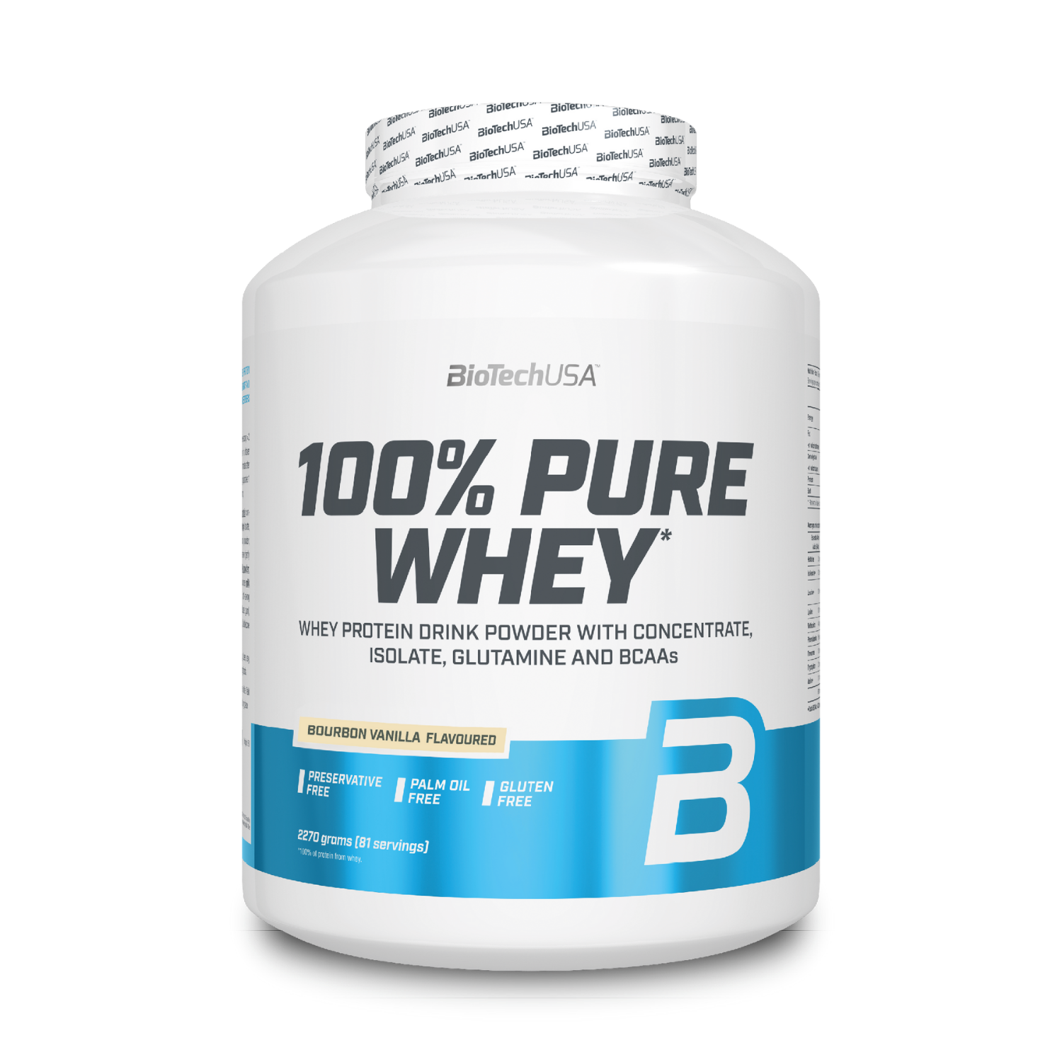 Протеин BiotechUSA 100% Pure Whey 2270 г. Бурбонская ваниль - фото 1