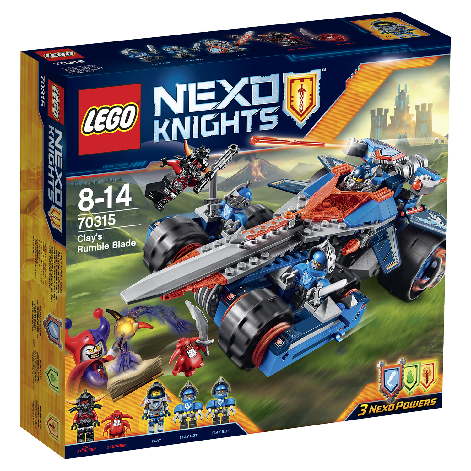 Конструктор LEGO Nexo Knights Устрашающий разрушитель Клэя (70315) купить  по цене 2999 ₽ в интернет-магазине Детский мир