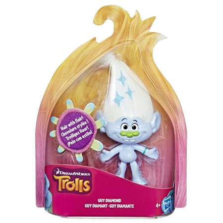 Коллекционная фигурка Trolls тролля Алмаз с прической (C3425EU40)