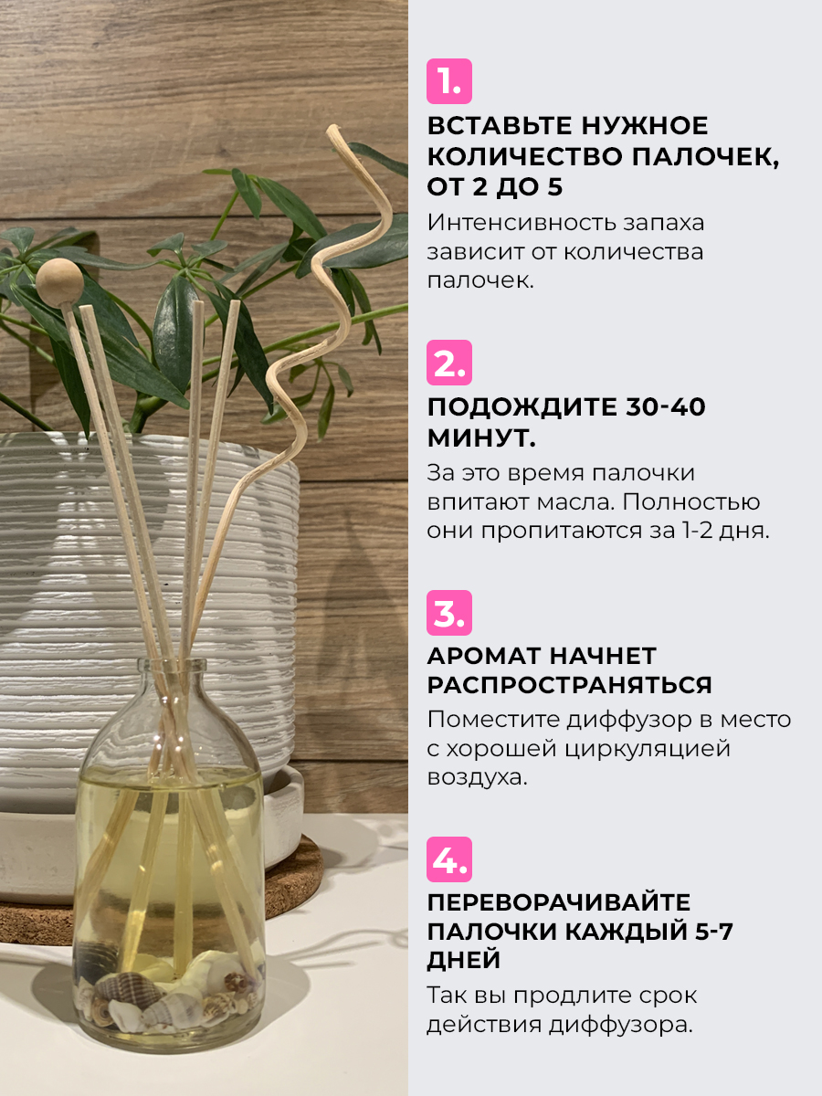 Ароматический диффузор O-REN AROMA грейпфрут 100мл - фото 5