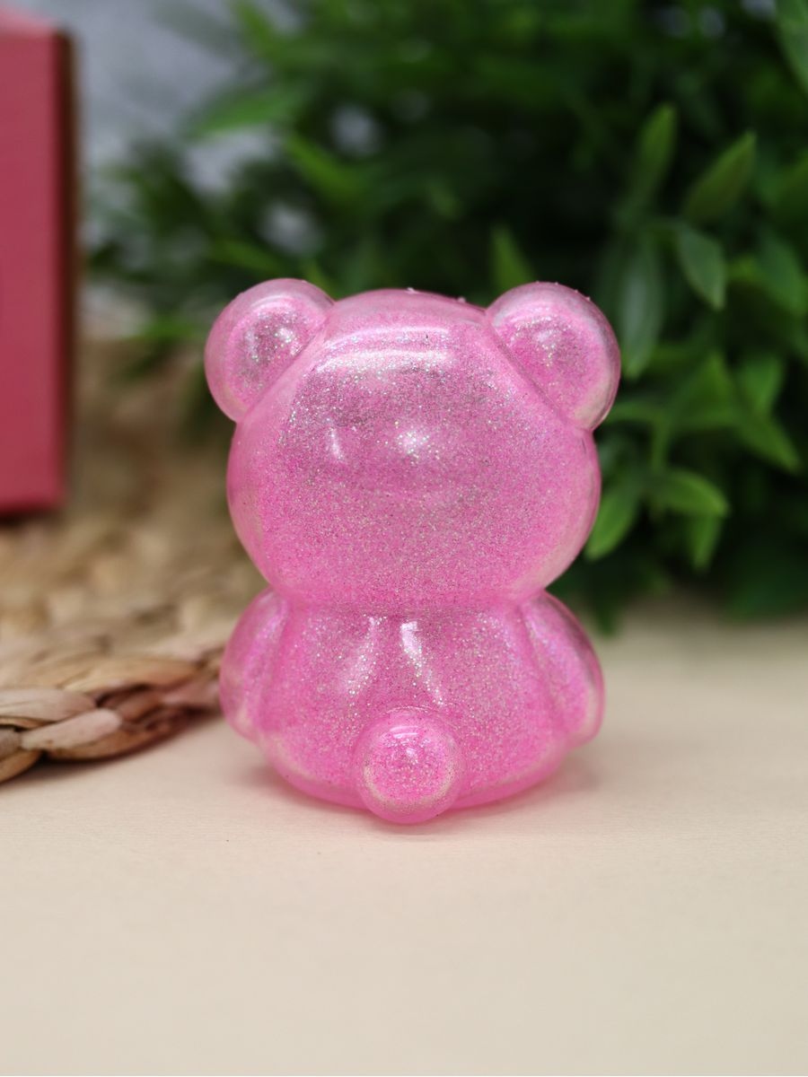 Мялка-антистресс iLikeGift Bear pink - фото 4