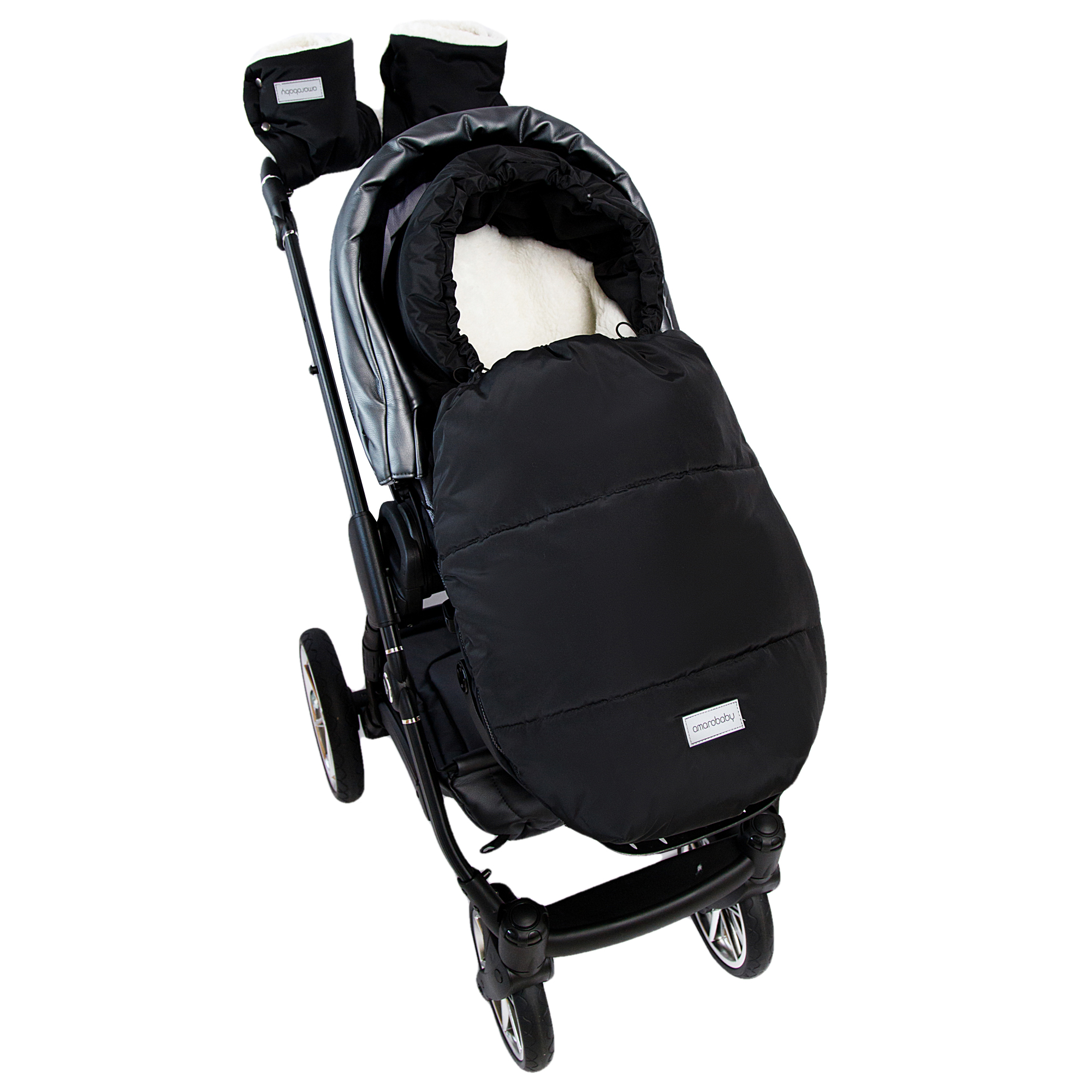 Конверт Amarobaby Snowy Travel Черный AMARO-6102-STC - фото 6