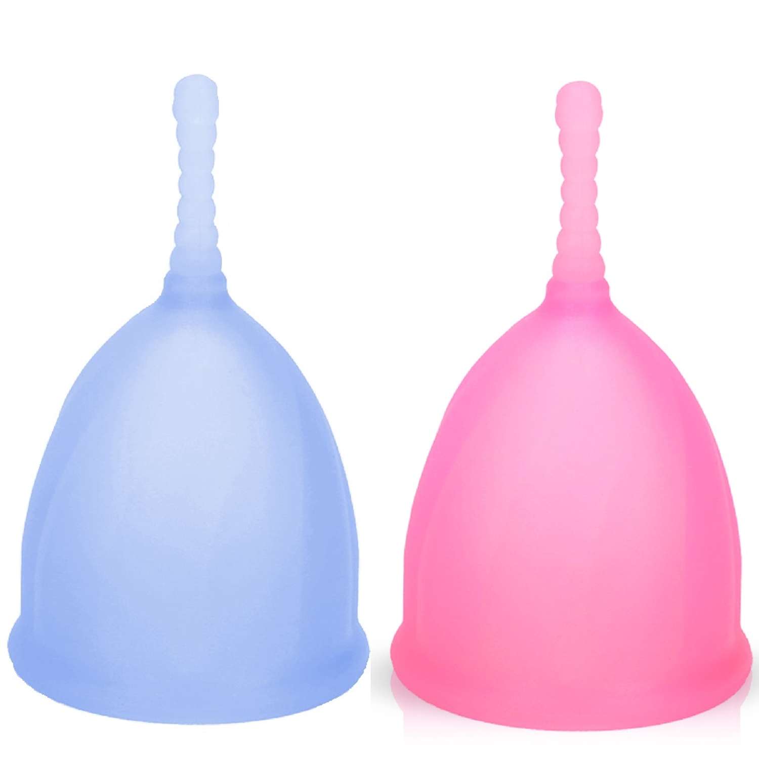 Менструальная чаша NDCG Comfort Cup 2 шт L Blue + L Pink - фото 2