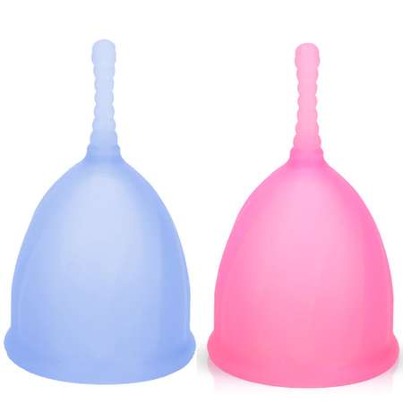 Менструальная чаша NDCG Comfort Cup 2 шт L Blue + L Pink