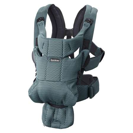 Рюкзак-переноска BabyBjorn Move Mesh 3D Серо-зеленый