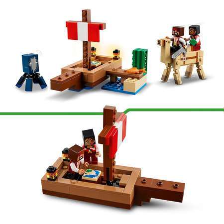 Конструктор LEGO Minecraft Путешествие на пиратском корабле 21259