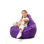 Кресло мешок груша PUFFGARDEN XL фиолетовое оксфорд ткань со съемным чехлом