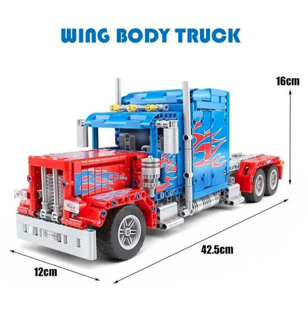 Конструктор Mould King Грузовик Peterbilt 389 Optimus Prime с ДУ и моторизацией 839 деталей - фото 9