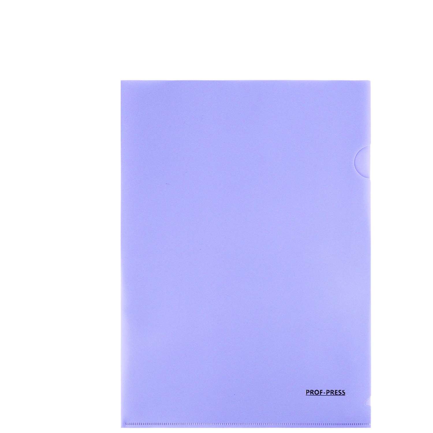 Папка-уголок Prof-Press А4 180 мкм голубой в комплекте 5 штук - фото 3
