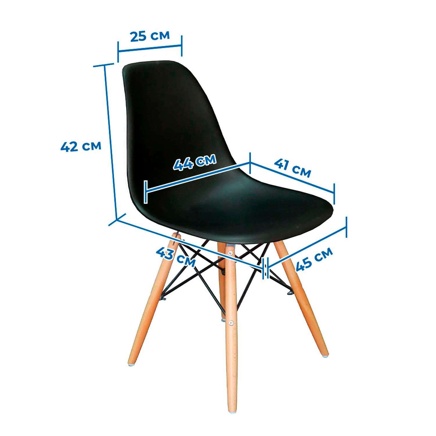 Набор стульев 4шт SOKOLTEC HW9001-4BK - фото 3