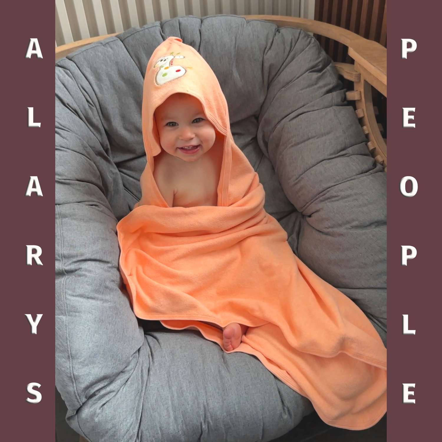 Набор для купания ALARYSPEOPLE пеленка-полотенце с уголком и рукавичка - фото 13