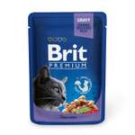 Корм влажный для кошек Brit Premium 100г треска