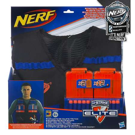 Жилет агента Nerf Elite + патроны 12 штук (A0250)