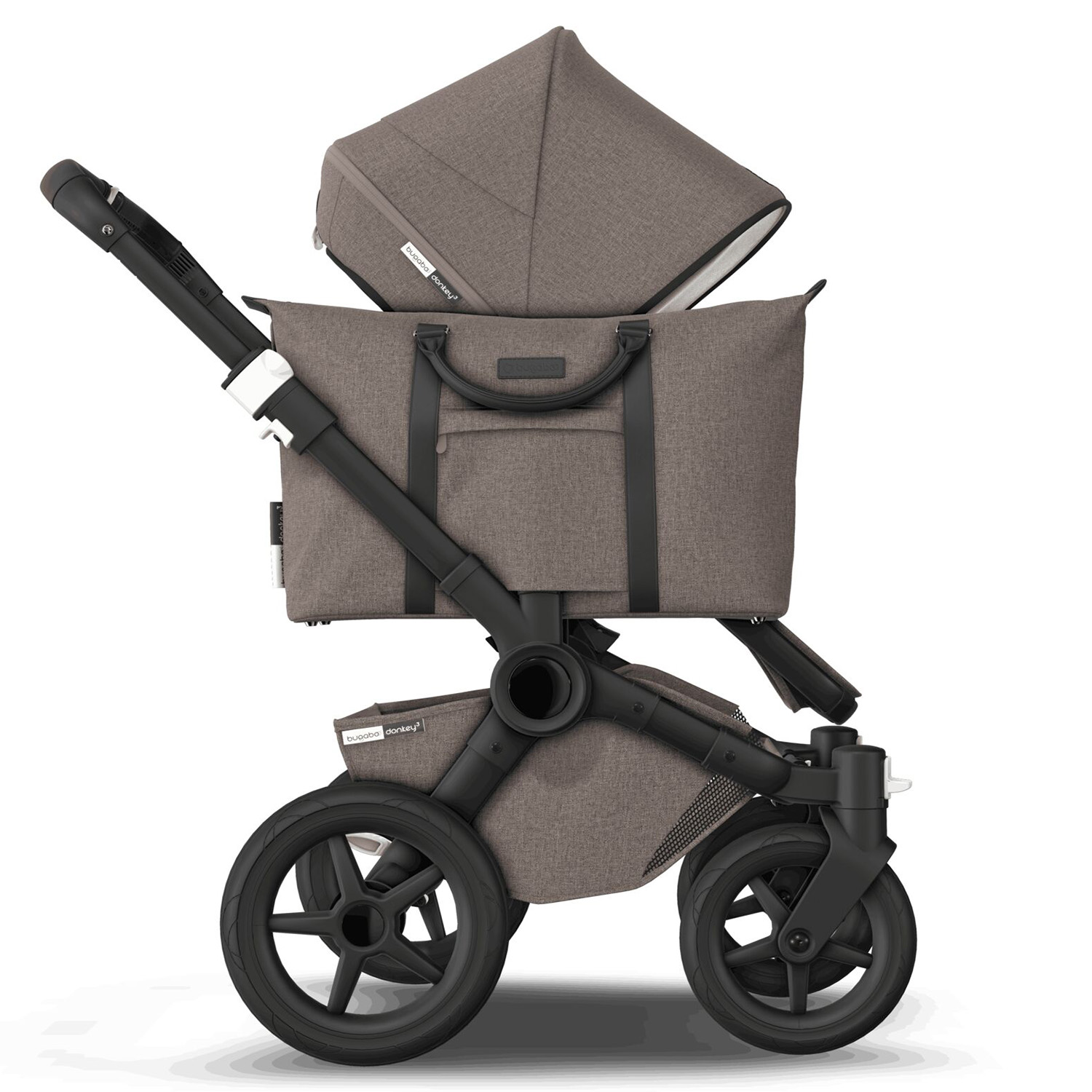 Коляска 2 в1 Bugaboo Donkey3 Complete Mineral Black-Taupe 189154AM01 - фото 21