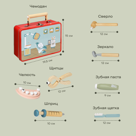 Игровой набор LUKNO Стоматолог в чемоданчике